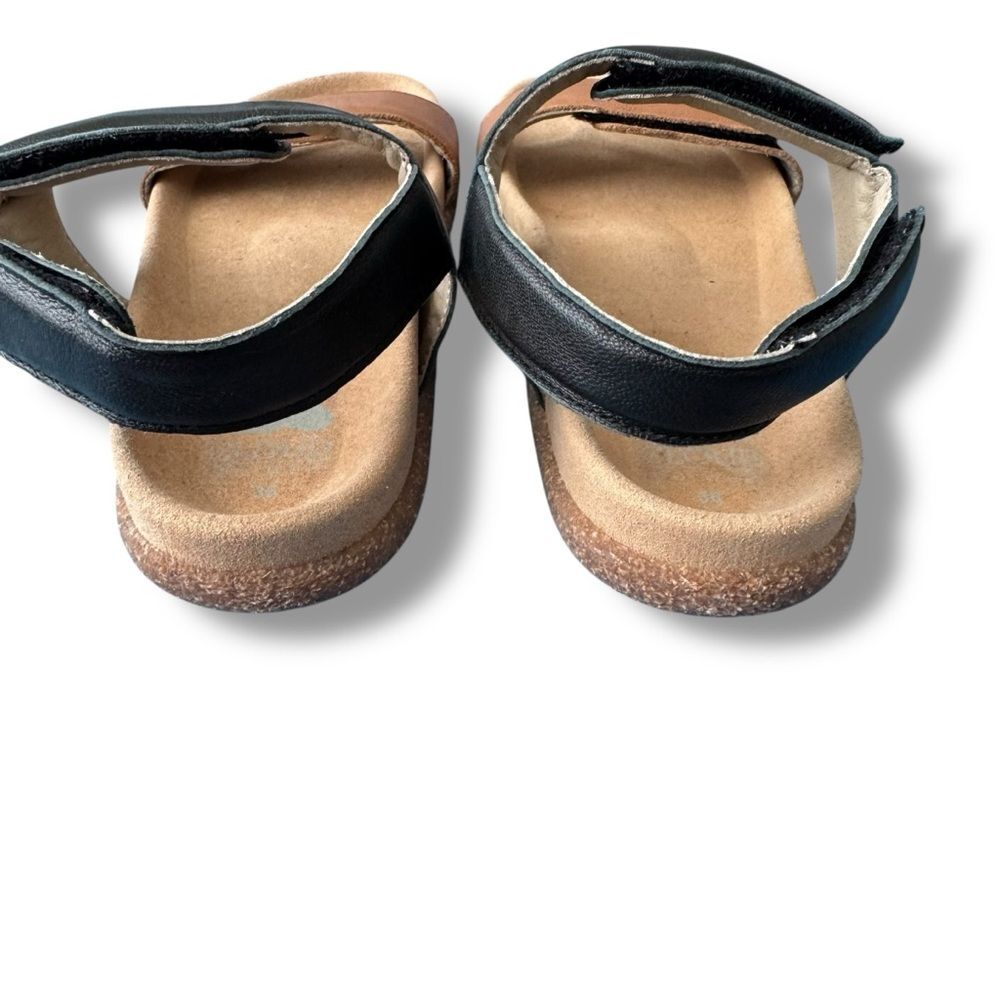 Cloud Footwear Lana Leather Ankle Strap Sandals Tan Black Women’s US 6 - Picture 6 of 10
